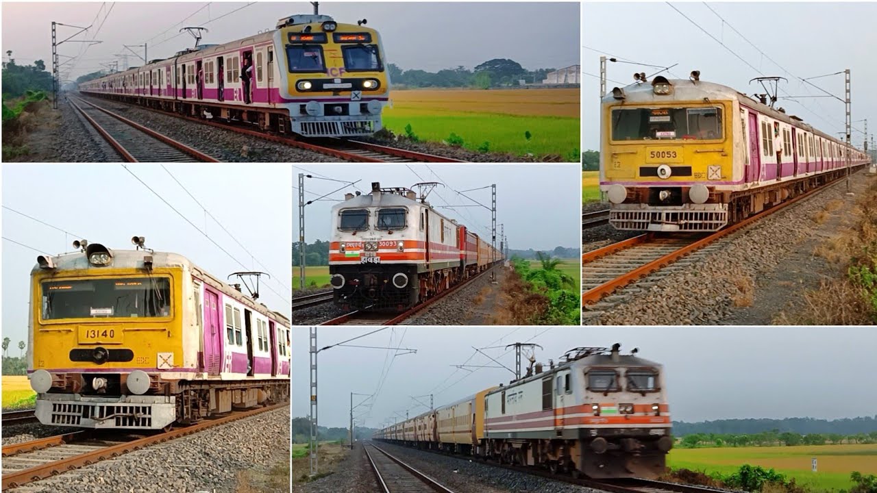 [5 in 1] Non-stop high speed EMU local trains and electric express ...