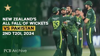 PCB Archive - New Zealand's All Fall of Wickets | PAK vs NZ 2nd T20I 2024 | M2E2A