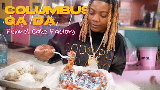 Back In My Food Review BAG! Columbus Ga | Da Funnel Cake Factory | The Belly Rub + Crumbl Cookie