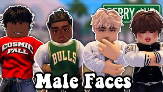 BEST MALE FACE CREATORS TO USE FOR YOUR ROLEPLAYS! (berry avenue roblox) 