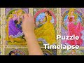Ravensburgers disney princesses art nouveau puzzle timelapse