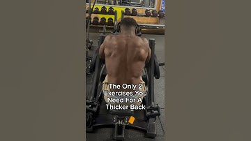 The only 2 exercises you need for a thicker back #gym #workout #backday #backworkout #training