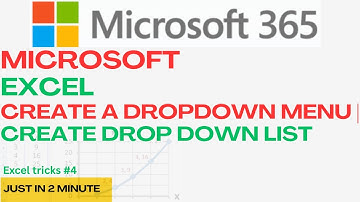 Excel Dropdown Menu Tutorial | Create Drop Down List in Seconds in 2025
