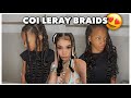 ATTEMPTING COI LERAY INSPIRED BRAIDS ON MY LITTLE SISTER