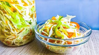 Готовьте Сразу Много, Съедается Вмиг! БЫСТРАЯ МАРИНОВАННАЯ КАПУСТА. Готовьте Сразу Много, Съедается Вмиг! БЫСТРАЯ МАРИНОВАННАЯ КАПУСТА.