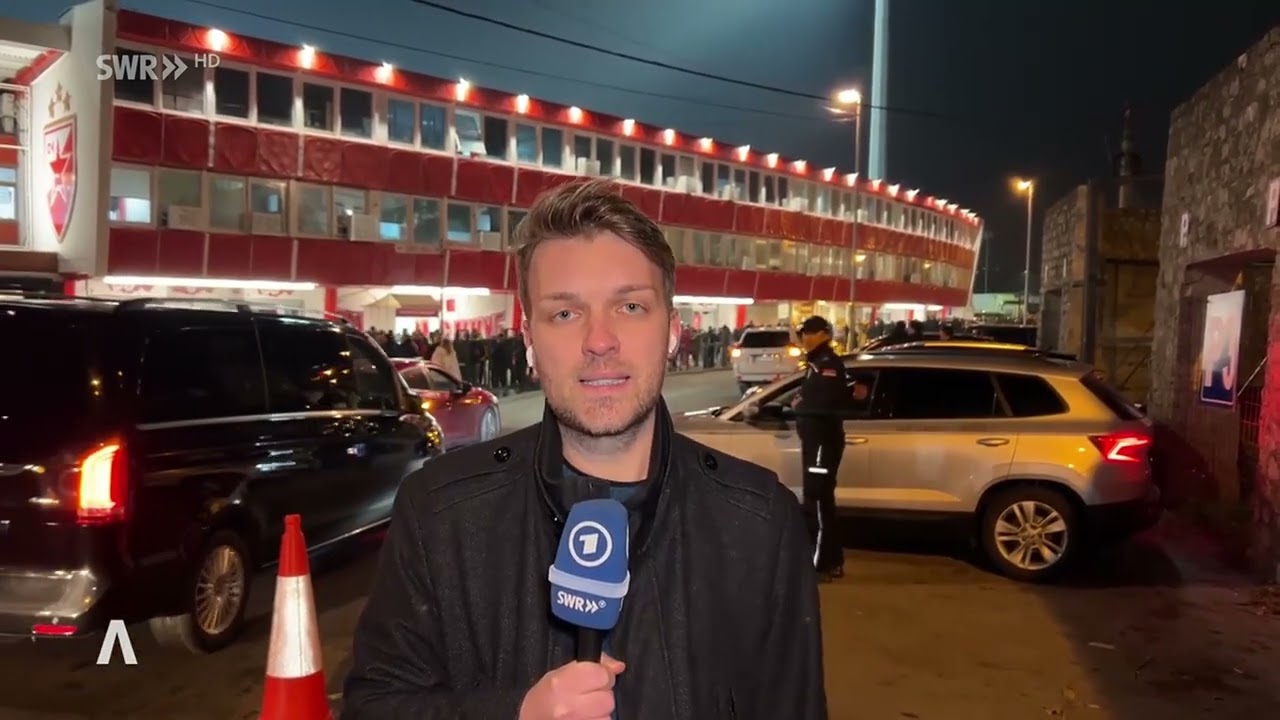 SWR-Reporter Johannes Holbein live aus Belgrad