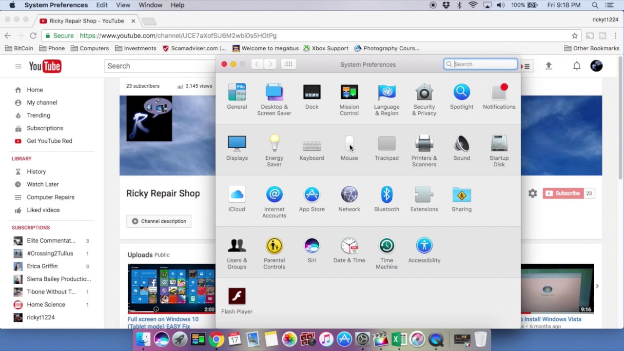 How to Change Scrolling on (Mac/ OSX) to Windows YouTube