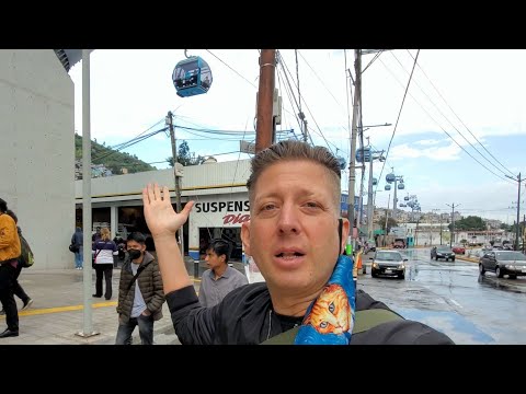 $.35 COMMUTER GONDOLAS in MEXICO CITY ?? (Cable Bus Transportation)