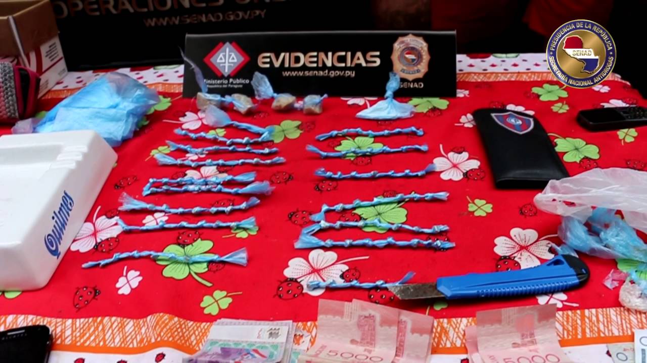 SENAD capturó a dos traficantes de crack en Ñemby