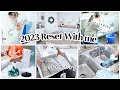 RESET WITH ME | DEEP CLEANING AND ORGANIZING 2023 + RESTOCK WITH ME