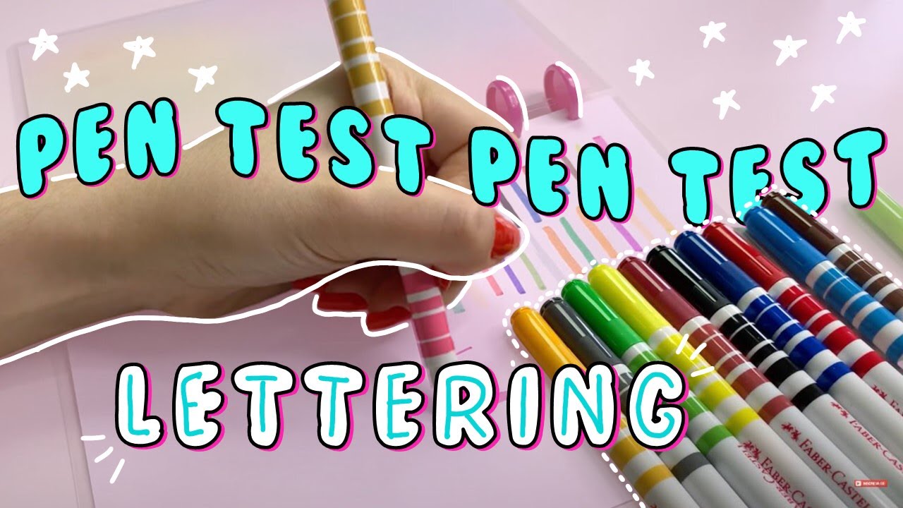 😍 Pen test caneta BICOLOR CÔNICA da Faber Castell 😍