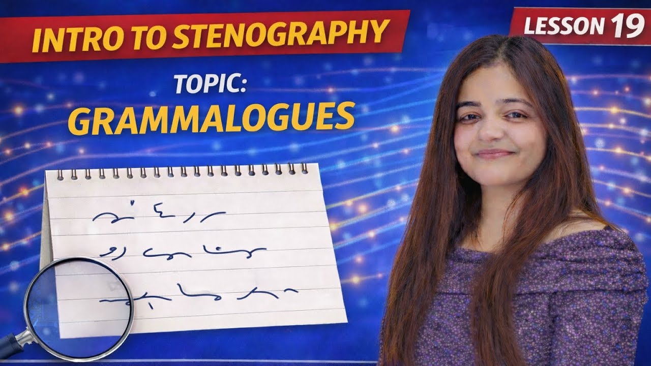 Lesson 19: Grammalogues | Speed Booster in Stenography | Shayna Steno Classes