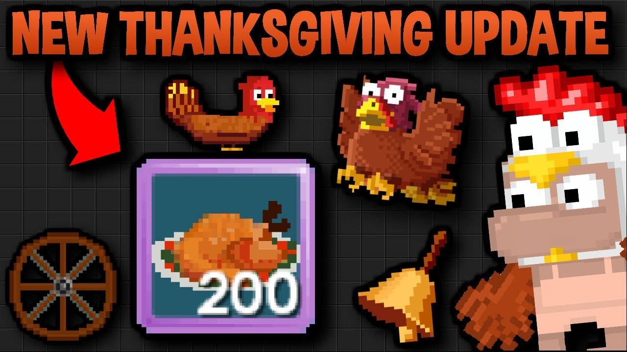 USING 200+ ROASTED TURKEYS (NEW THANKSGIVING EVENT) | Growtopia