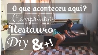 DIY - USEI MANTAS PARA FAZER PEÇA "ESTILO FARM" | DESMONTEI MEU SOFÁ | COMPRINHAS DA SHOPE 🥰💕 #home