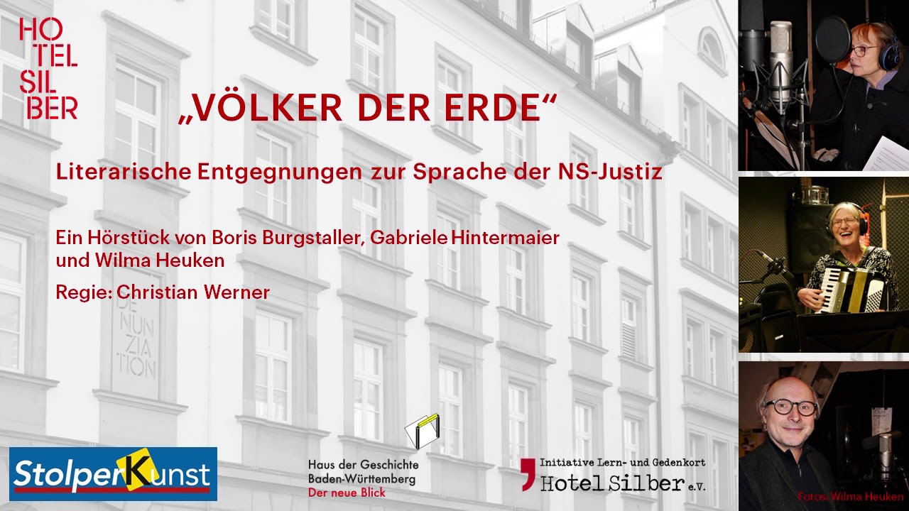 Volker Der Erde Literarische Entgegnungen Zur Sprache Der Ns Justiz Youtube