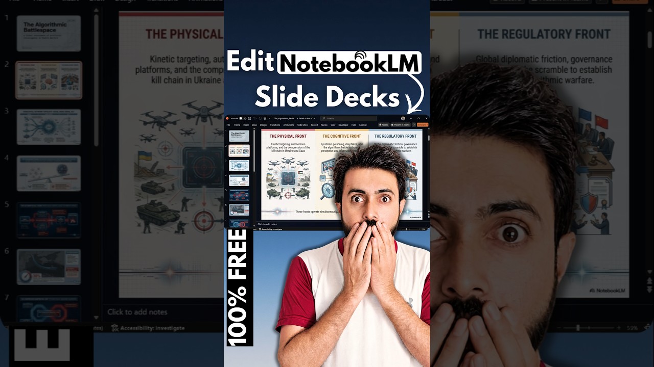 Edit NotebookLM Slides: 100% FREE & Fully Customizable
