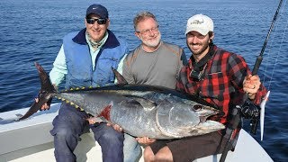 Vertical Jigging For Bluefin Tuna Off Cape Cod, MA