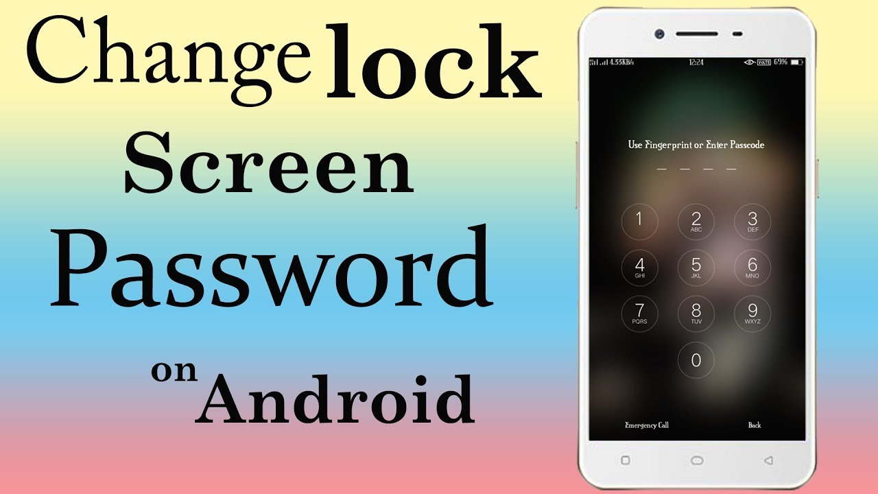 How To Change Lock Screen Password on Android - YouTube