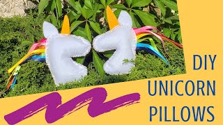 DIY Unicorn Pillows Crafternoon