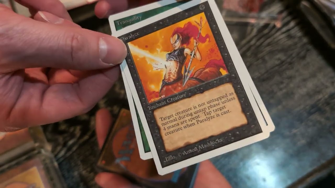 MTG Magic the Gathering 1993 Unlimited Booster Pack Opening