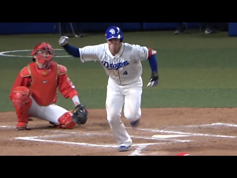 3番・鵜飼航丞、同点タイムリー！打った瞬間ガッツポーズ！ (2022/04/01)