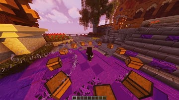 AdvancedCrates - Minecraft Crates 3D Hologram Animation Showcase - Split 3rd Person Perspective