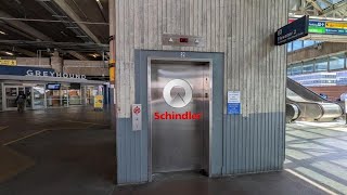 Schindler 500a traction elevators at the Union Station Garage in Washington DC