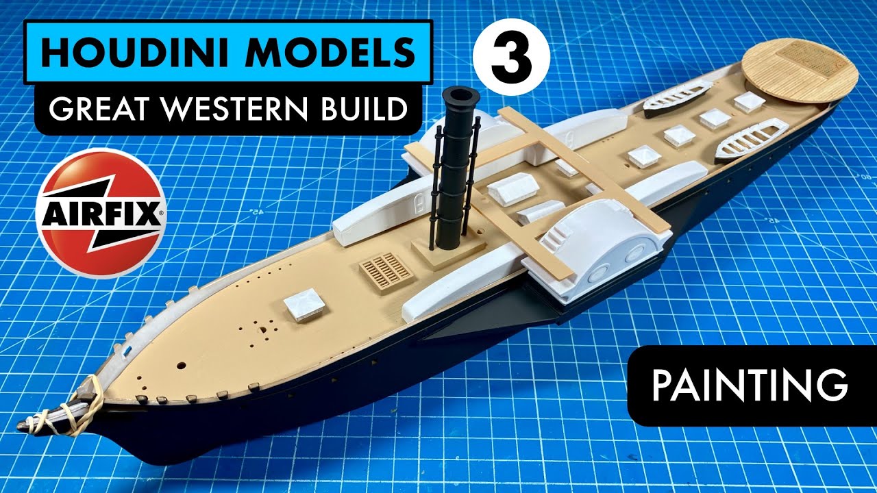 Просто крашу лодки. Сборка модели Airfix Vintage Classic Great Western, часть 3.