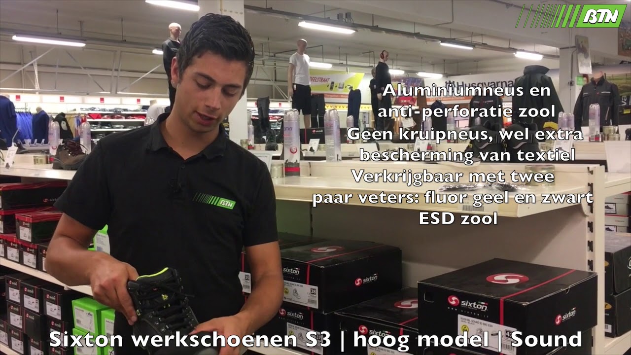 Sixton werkschoenen S3  hoog model  Sound   BTN de Haas