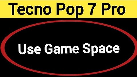 How to use game space, Tecno Pop 7 Pro me game turbo on kaise kare