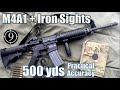 M4a1 iron sights ma tech to 500yds practical accuracy fn15 standard rifle