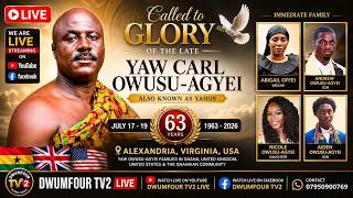 🔴 LIVE | Final Funeral Rites of the Late Yaw Carl Owusu-Agyei (Yahos) | Virginia, USA