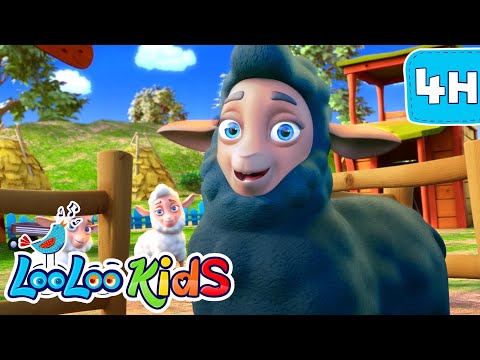 Baa Baa Black Sheep | 4 Hours of Loo Loo Kids Favorite Nursery Rhymes