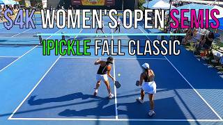 $4k Women's Open Semifinals Huynh-McClain(5.7)/Eugenio(5.6) vs Chew(5.4)/Valdes(5.5) iPickle
