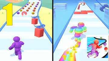 Rope-Man Run - All Levels 1 - 20 - Gameplay Android, iOS - New Game