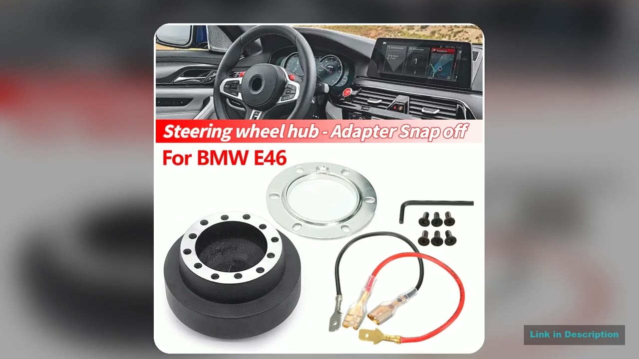 20mm Car Steering Wheel Hub Adapter Snap Off Boss Kit Quick Release Set For BMW E46 For MOMO OMP