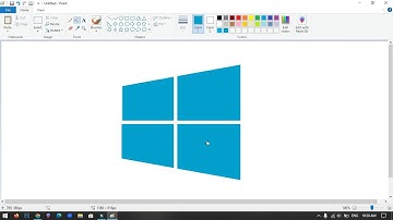 How to draw Windows 8 logo using MS Paint | How to draw on your computer