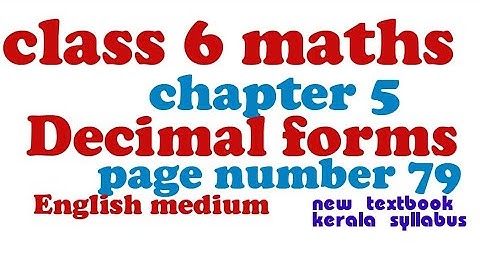 CLASS 6 MATHS/CHAPTER 5/ DECIMAL FORMS/ದಶಂಶ ರೂಪ್ ನಂ / part 1 page number 79 #class6_maths_chapter5