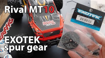 Rival MT10 - Exotek metal spur gear upgrade (2281) and differential maintenance