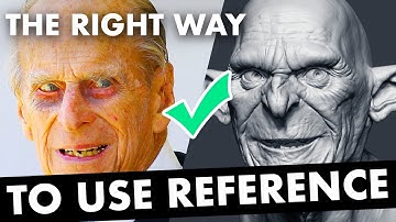 The Right Way to Use Reference when Sculpting