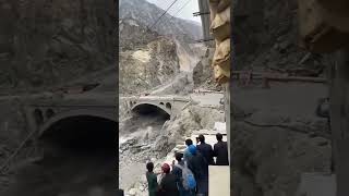Heavy Flood in Gilgit baltistan pakistan  carrying Huge stones . 27 july 2022