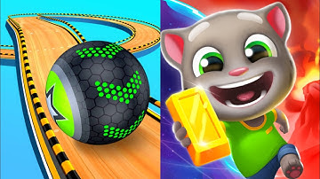 Going Balls Vs Talking Tom Gold Run - All Levels Android, ios Gameplay New Update ep3
