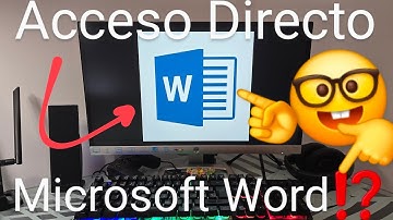 ✍🚀 CREAR ACCESO DIRECTO WORD en WINDOWS 10 y 11 FÁCIL y RÁPIDO