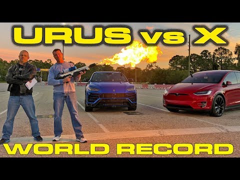 world-record-showdown-lamborghini-urus-vs-tesla-model-x-p100d-1/4-mile-drag-racing