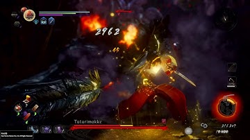 Nioh 2 (PS4 Full game) - A Way Out (7th mission) boss - Tatarimokke