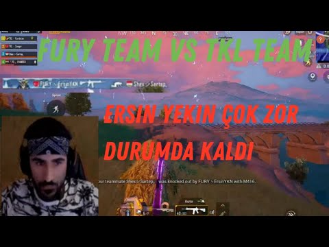 FURY TEAM VS TKL TEAM 2'Cİ KARŞILAŞMA!! PUBG MOBILE YAYINCI KARŞILAŞMALARI!!