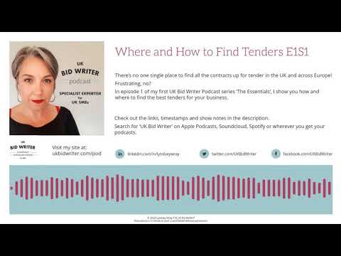 Where to find tenders E1S1