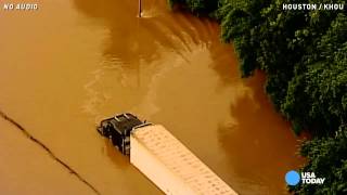 Aerials show extent of historic Texas floods