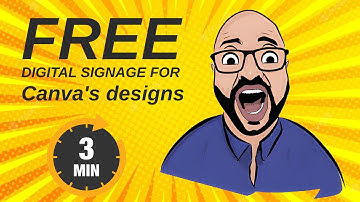 How to display Canva Design on TV as a digital signage slideshow in 5 minutes