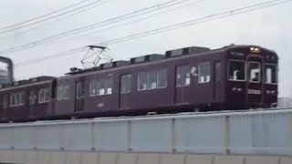 2014.03.18 阪急 3300系3320F 普通天下茶屋行き到着 相川駅到着 阪急電車 阪急電鉄